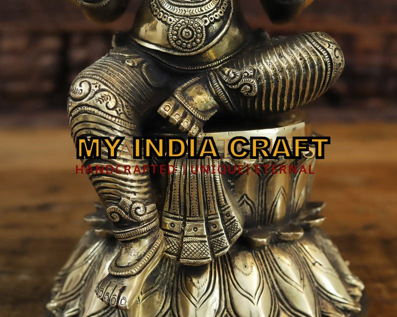 15" Sitting ganpati idol