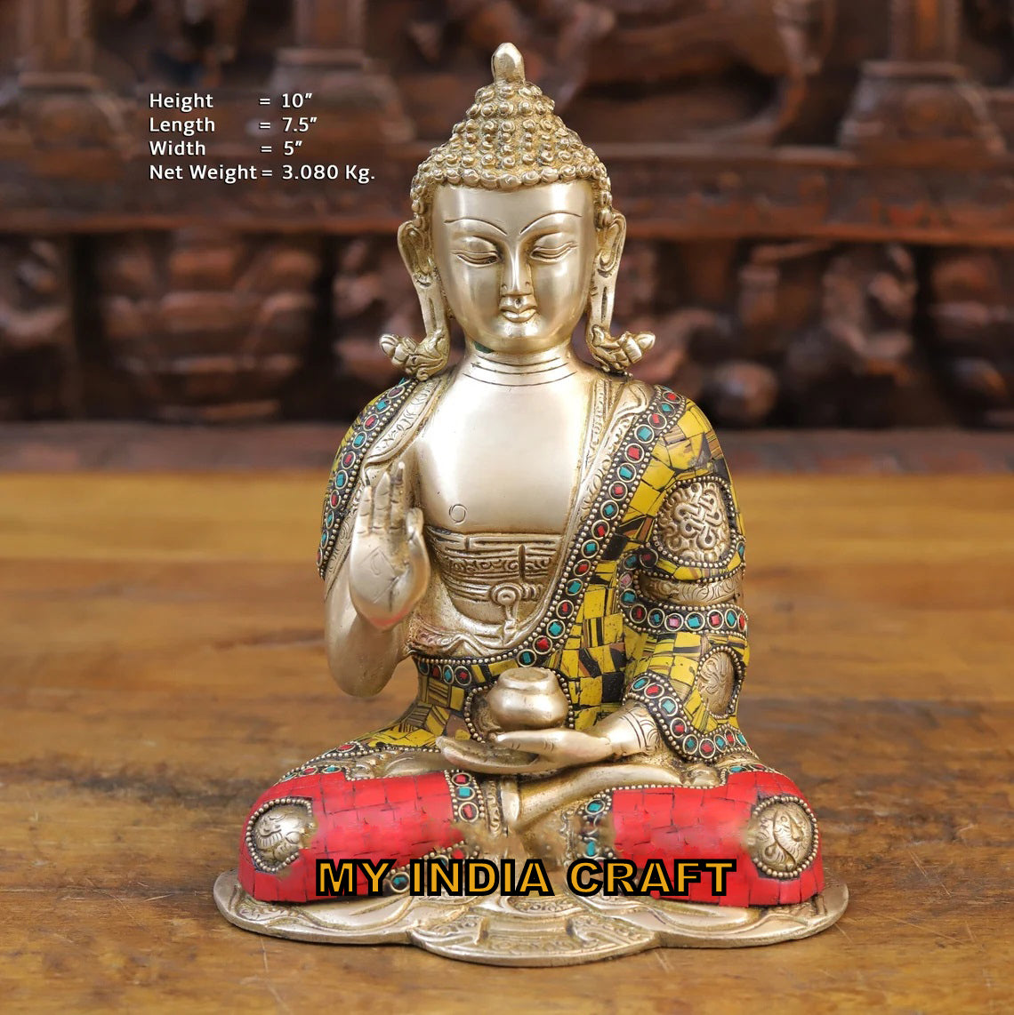 10" Buddha statue