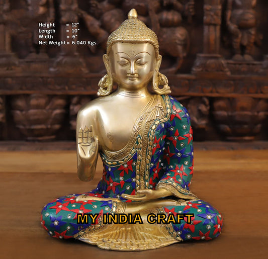 12" Buddha statue
