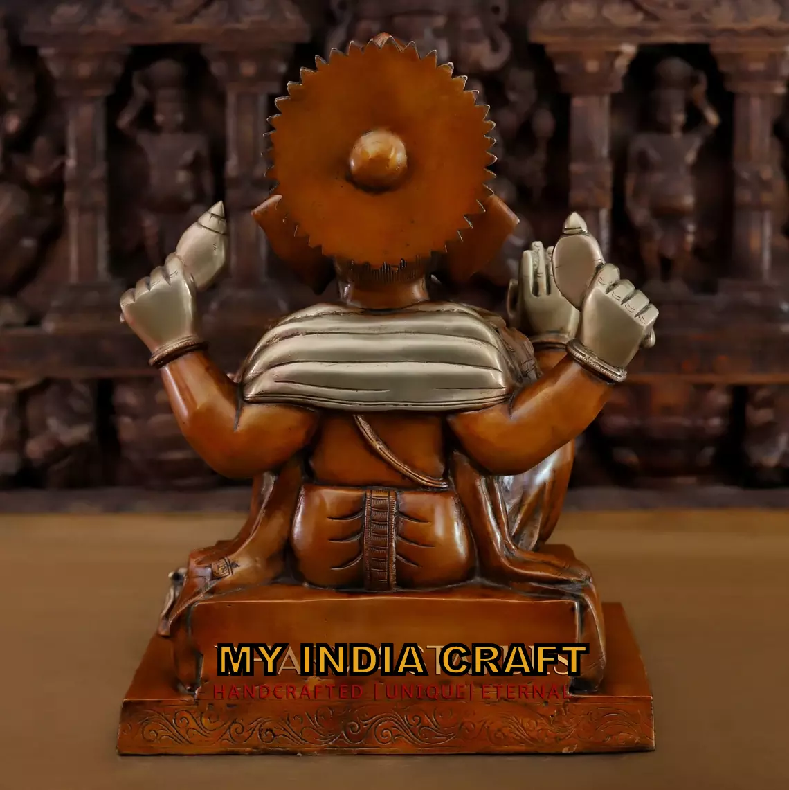 16" Brass ganesh statue