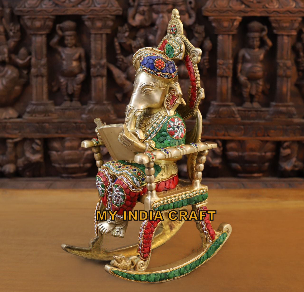 18" Ganpati on a chair