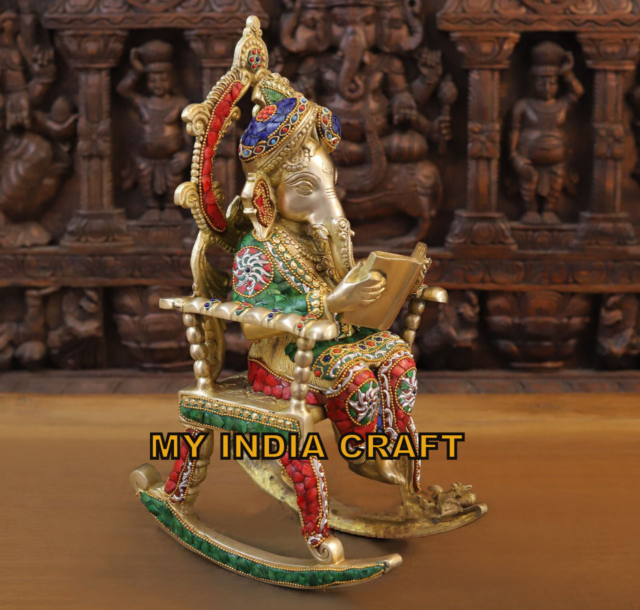 18" Ganpati on a chair