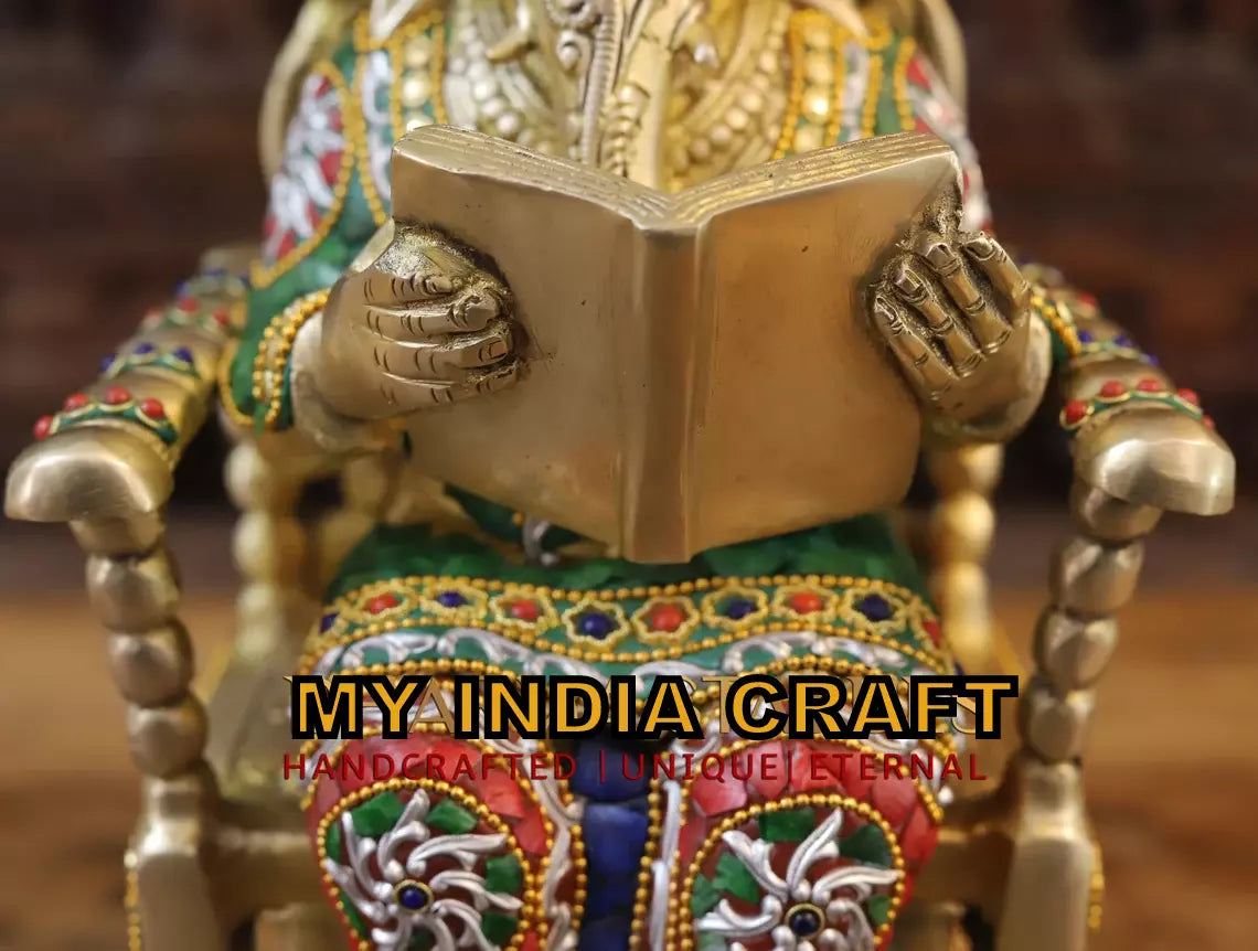 18" Ganpati on a chair