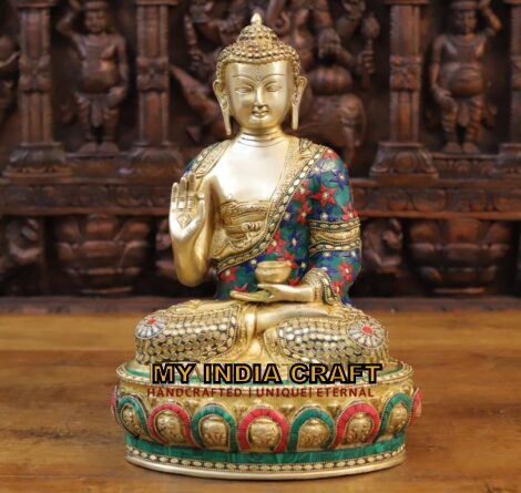 14.5" Buddha brass