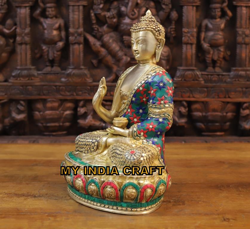 14.5" Buddha brass