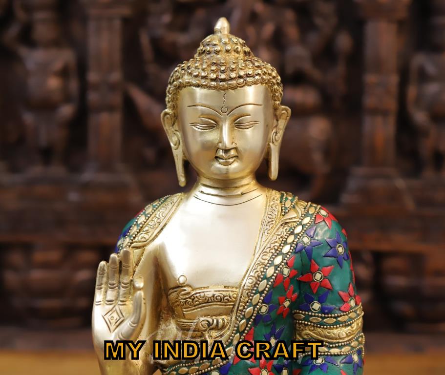 14.5" Buddha brass