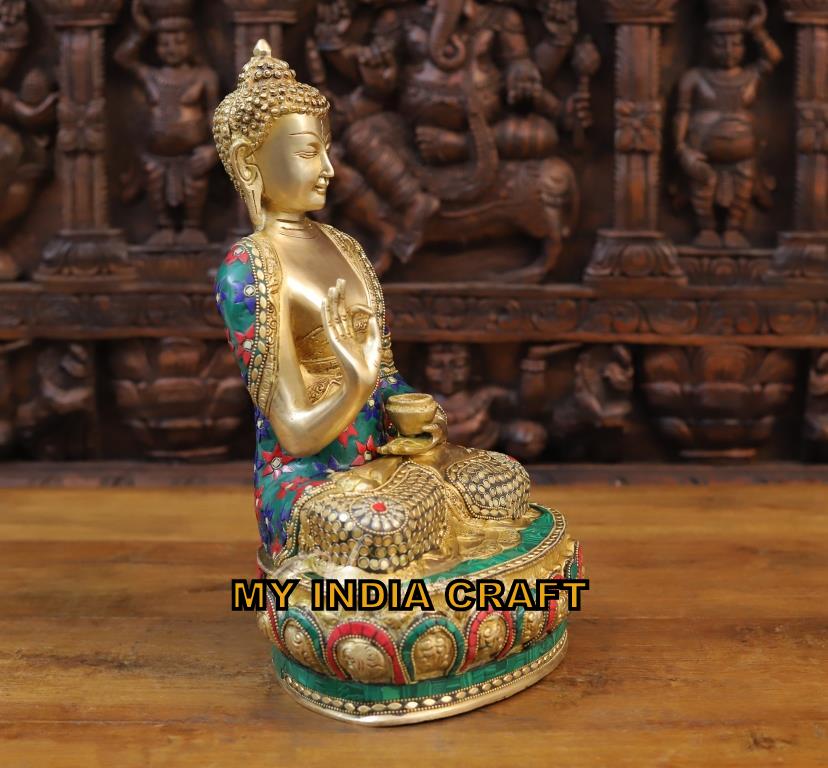 14.5" Buddha brass
