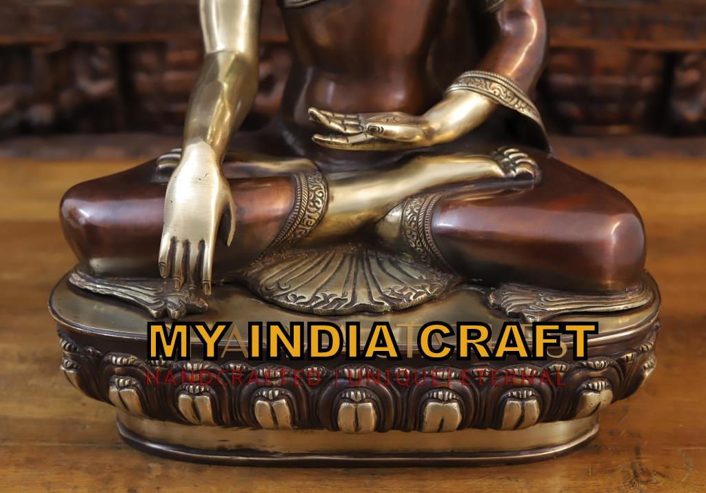 22" Buddha brown statue