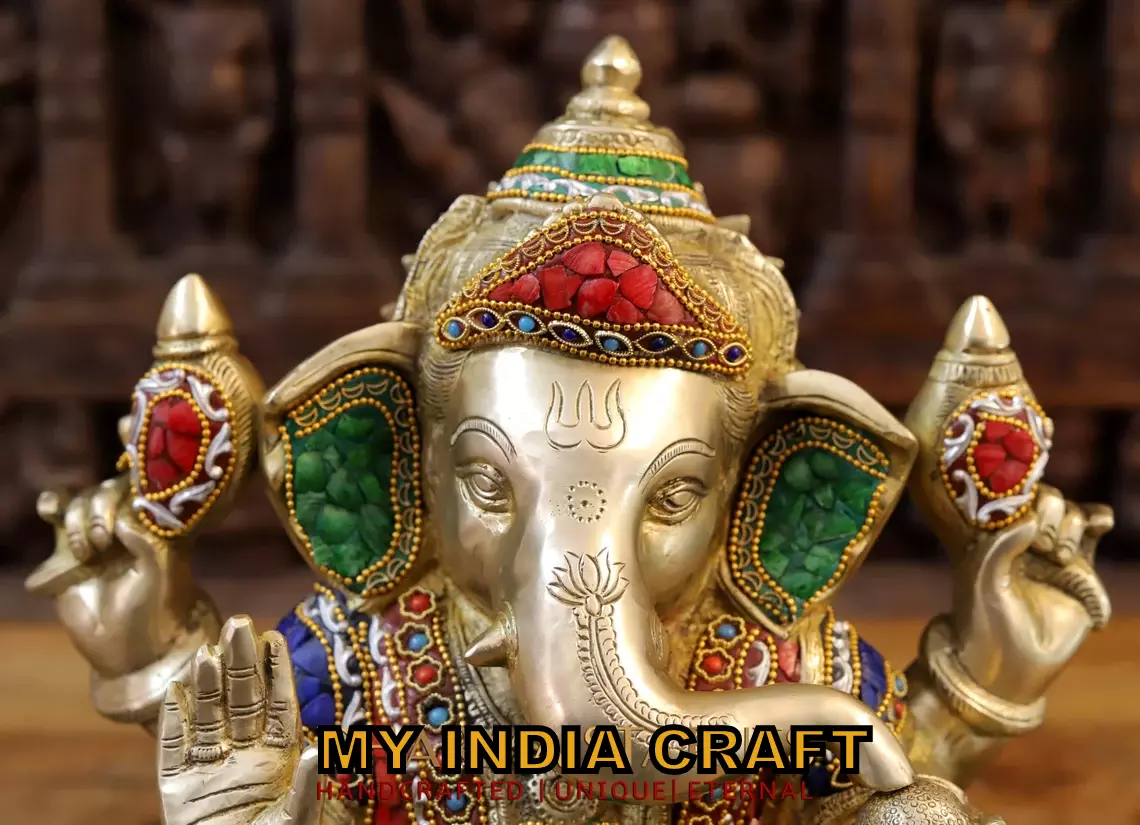 13.5" Ganesh idol for luck