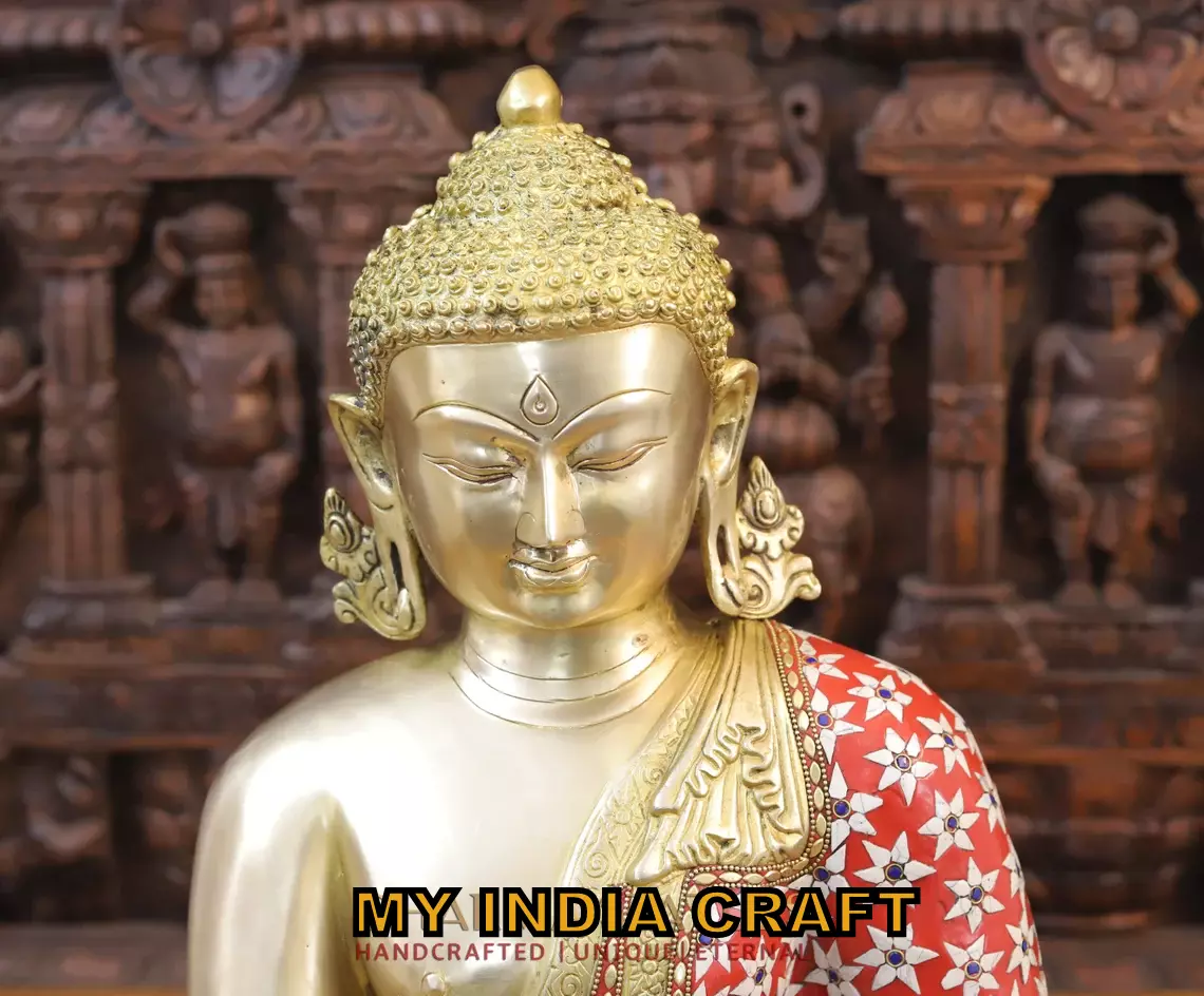 20" Buddha statue brass