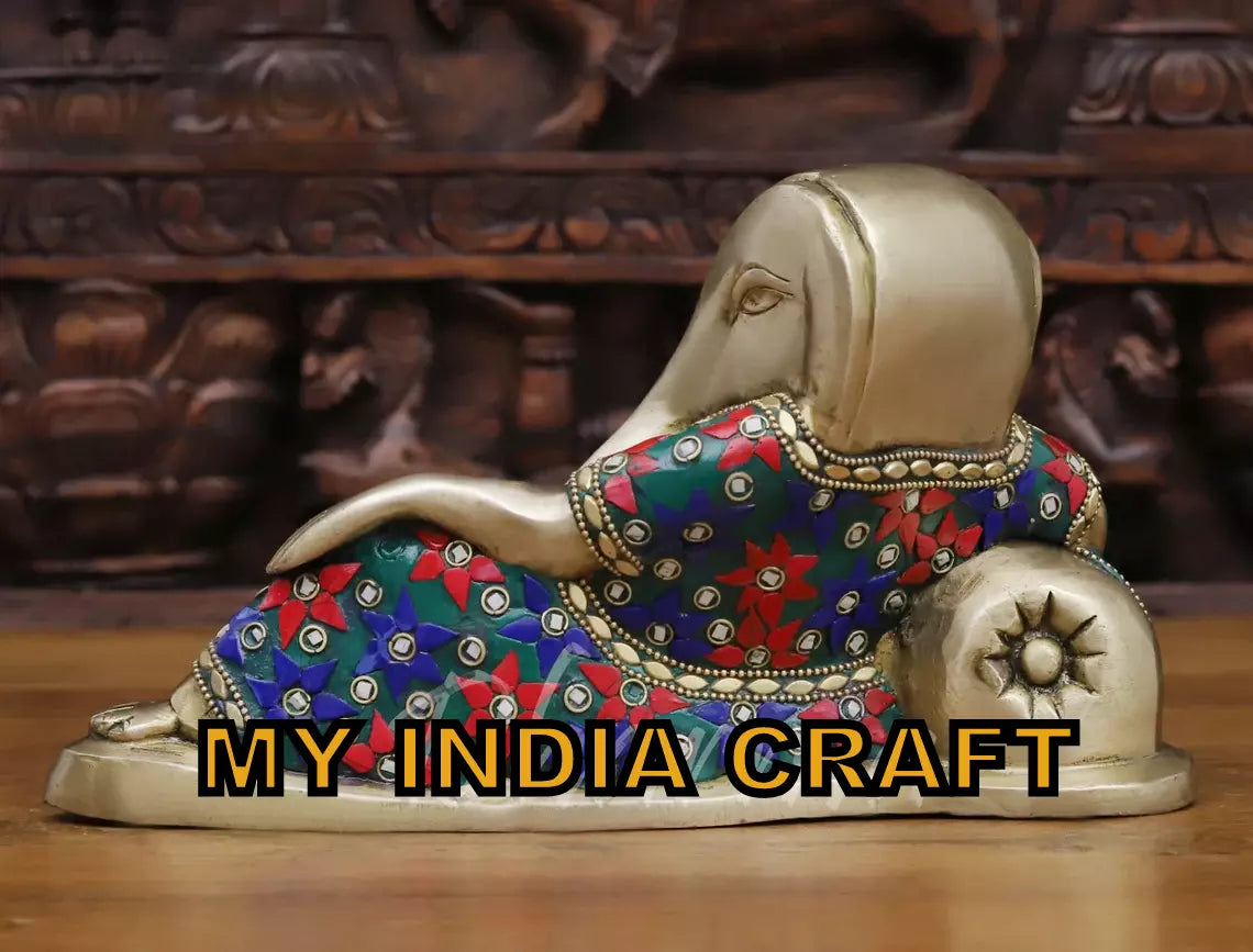 6" Sleeping Ganesh Murti