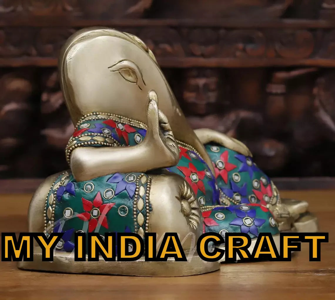 6" Sleeping Ganesh Murti