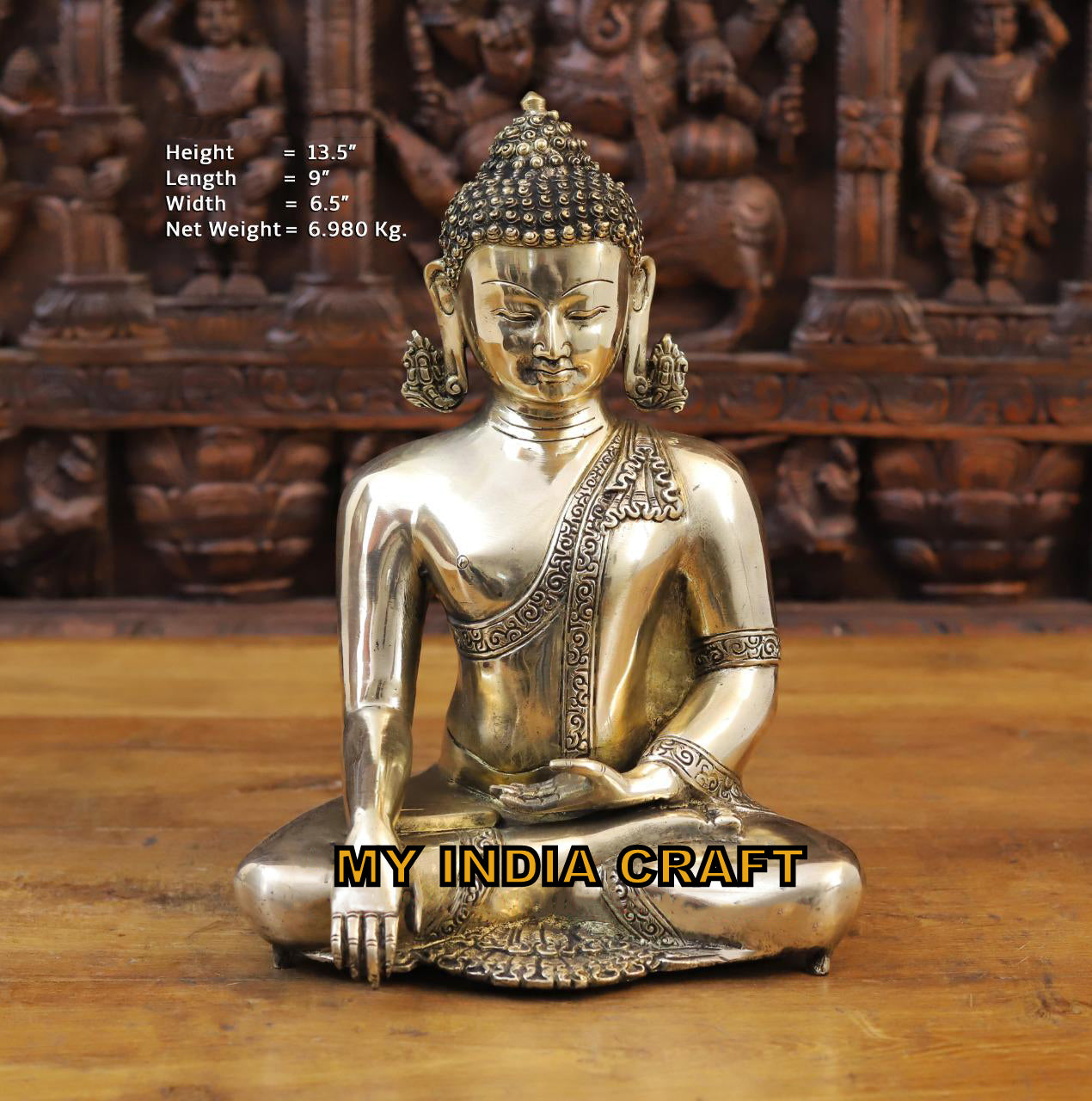 13.5" buddha statue