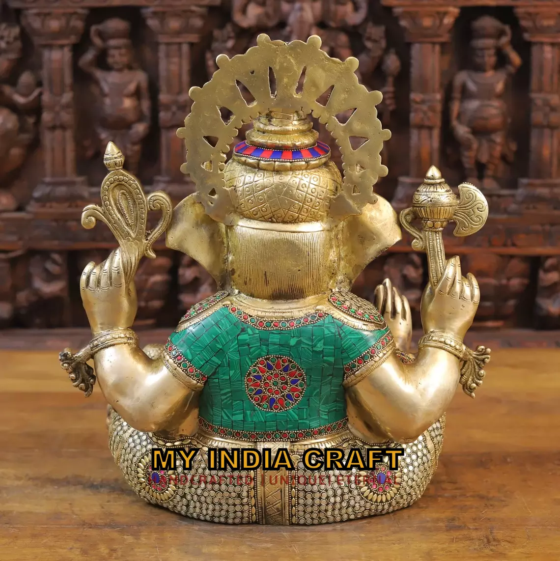 16" Ganpati Brass Idol