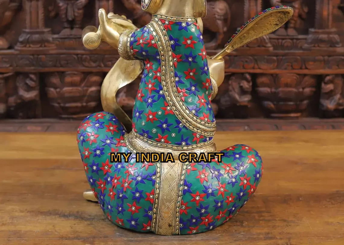 22.5" Ganesh statue with kalam