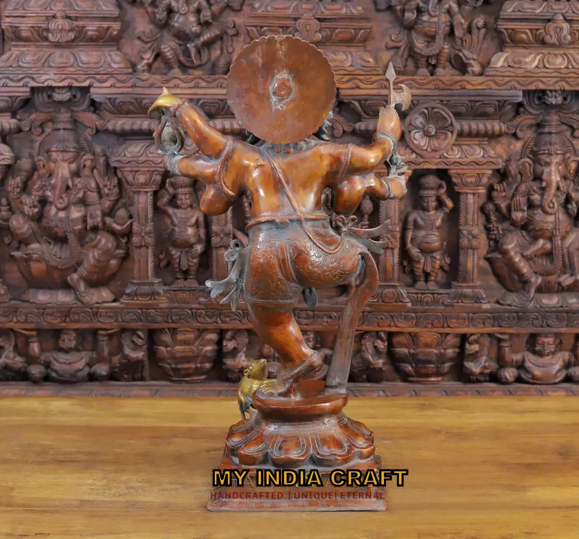 26.5" Ganesh statue brass