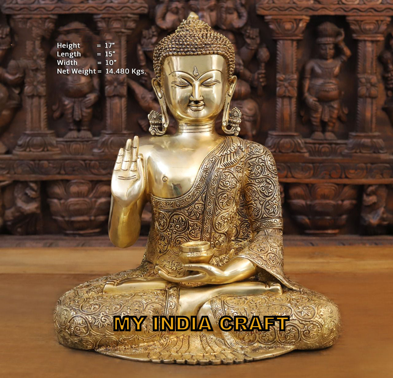 17" Buddha statue