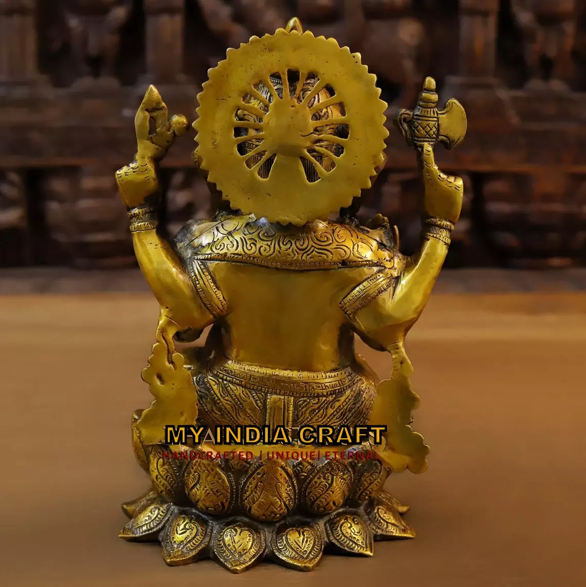 12" Lotus Ganpati Murti