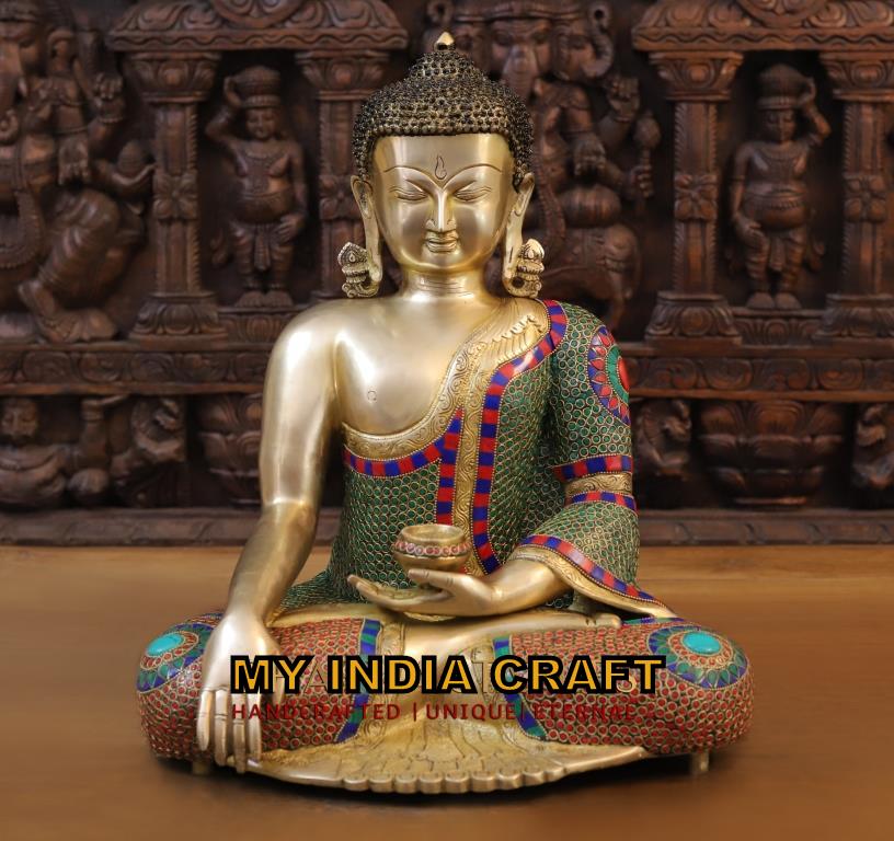 17.5" Buddha statue