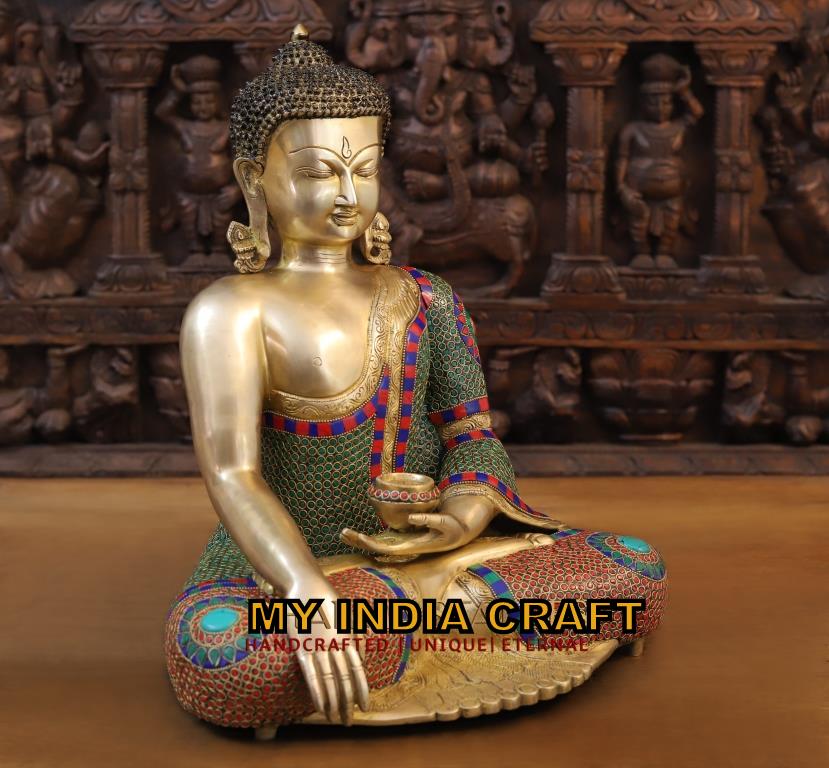 17.5" Buddha statue