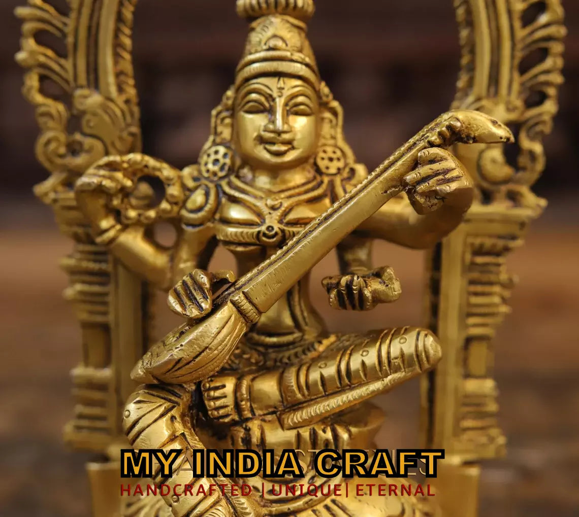 9.5" Ganpati Lakshmi Saraswati statue set