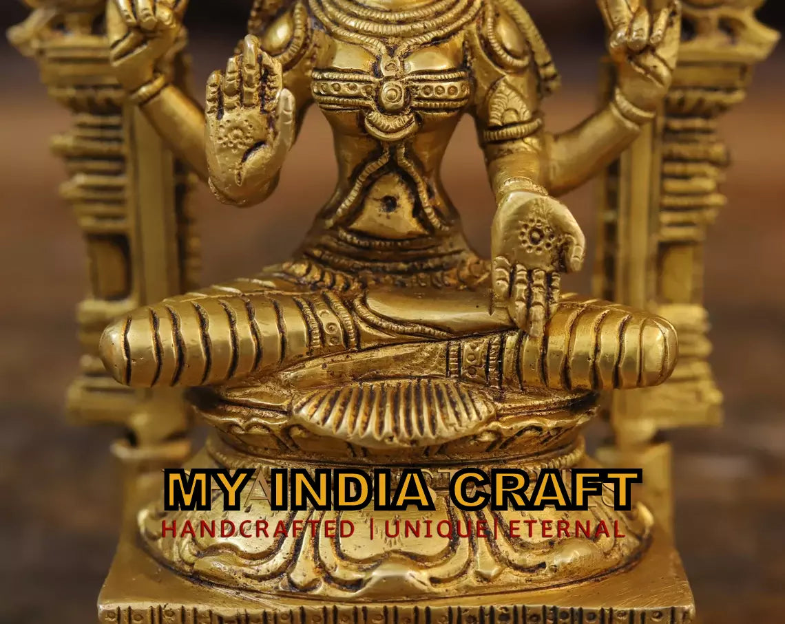 9.5" Ganpati Lakshmi Saraswati statue set