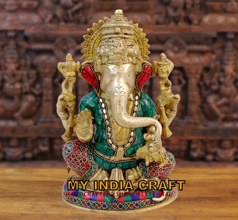 9.5" Ganesh statue for small temple