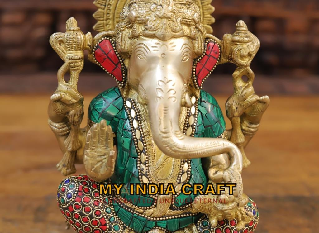 9.5" Ganesh statue for small temple