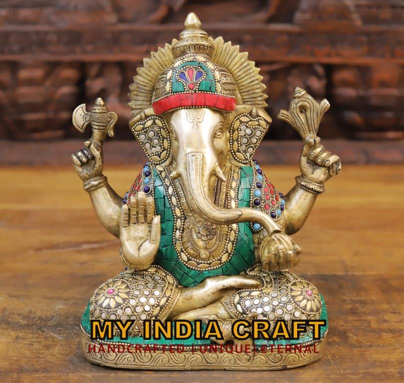 9" Ganesh statue