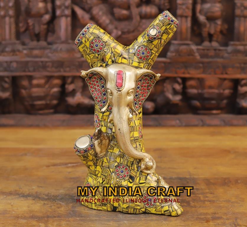 13" Art Lover Ganpati statue