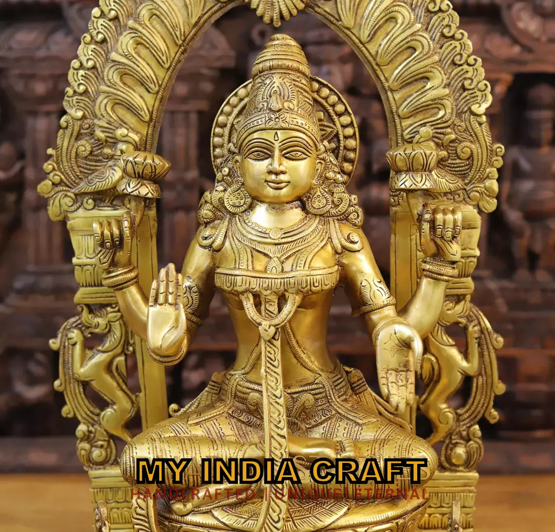 24" Lakshmi idol brass