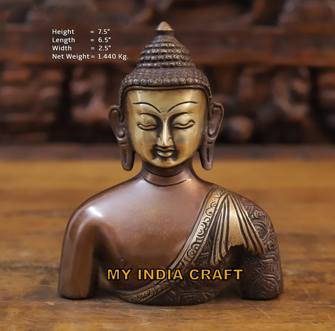 7.5" Buddha torso
