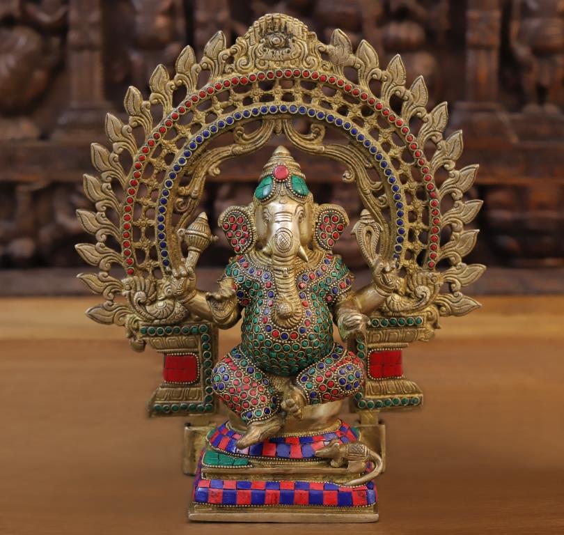 13" Ganesh statue