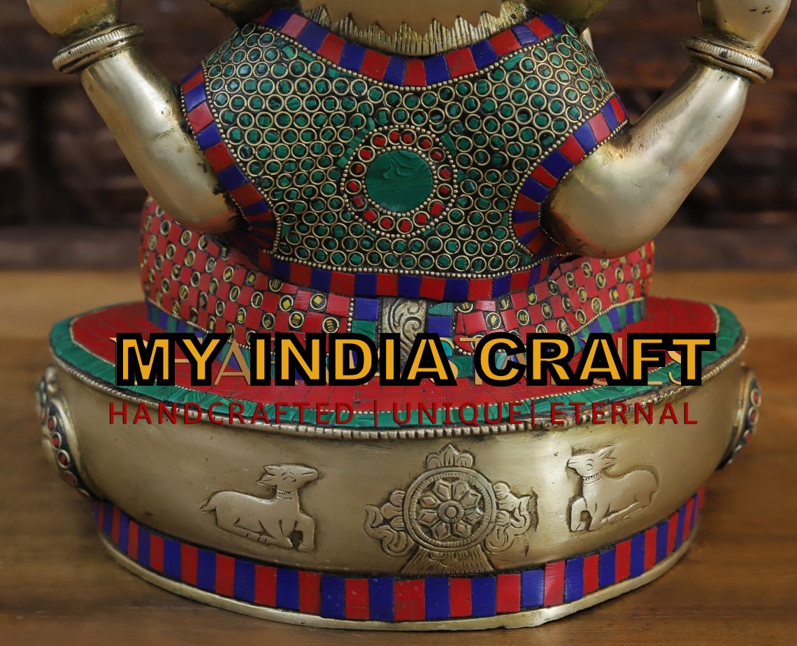 15" Brass Ganesh statue