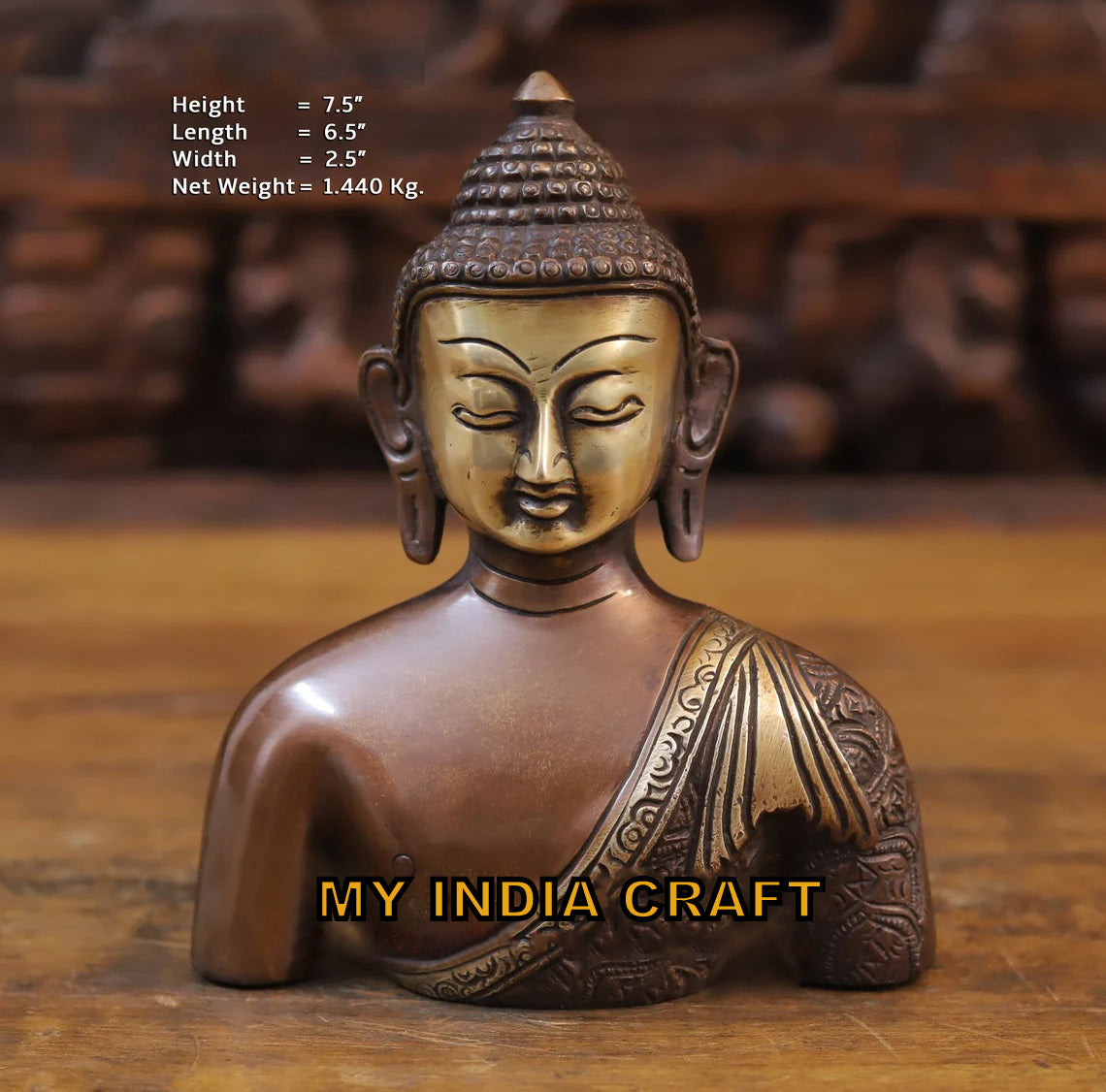 7.5" Buddha torso