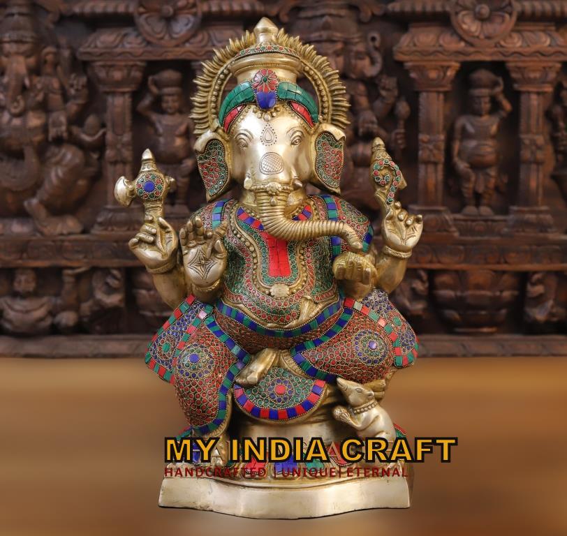 19" Ganpati idol for home entrance