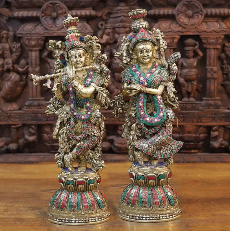 20.5" Exclusive Radha Krishna Statue