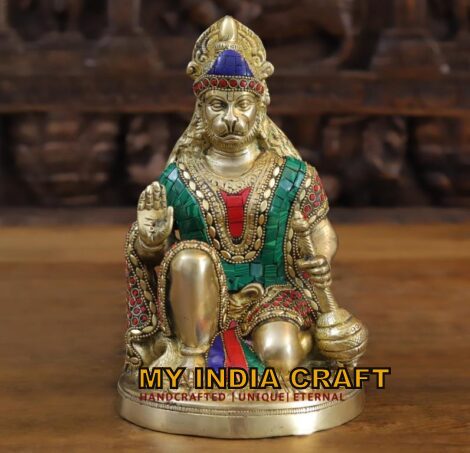 9.5" Hanuman Idol for pooja