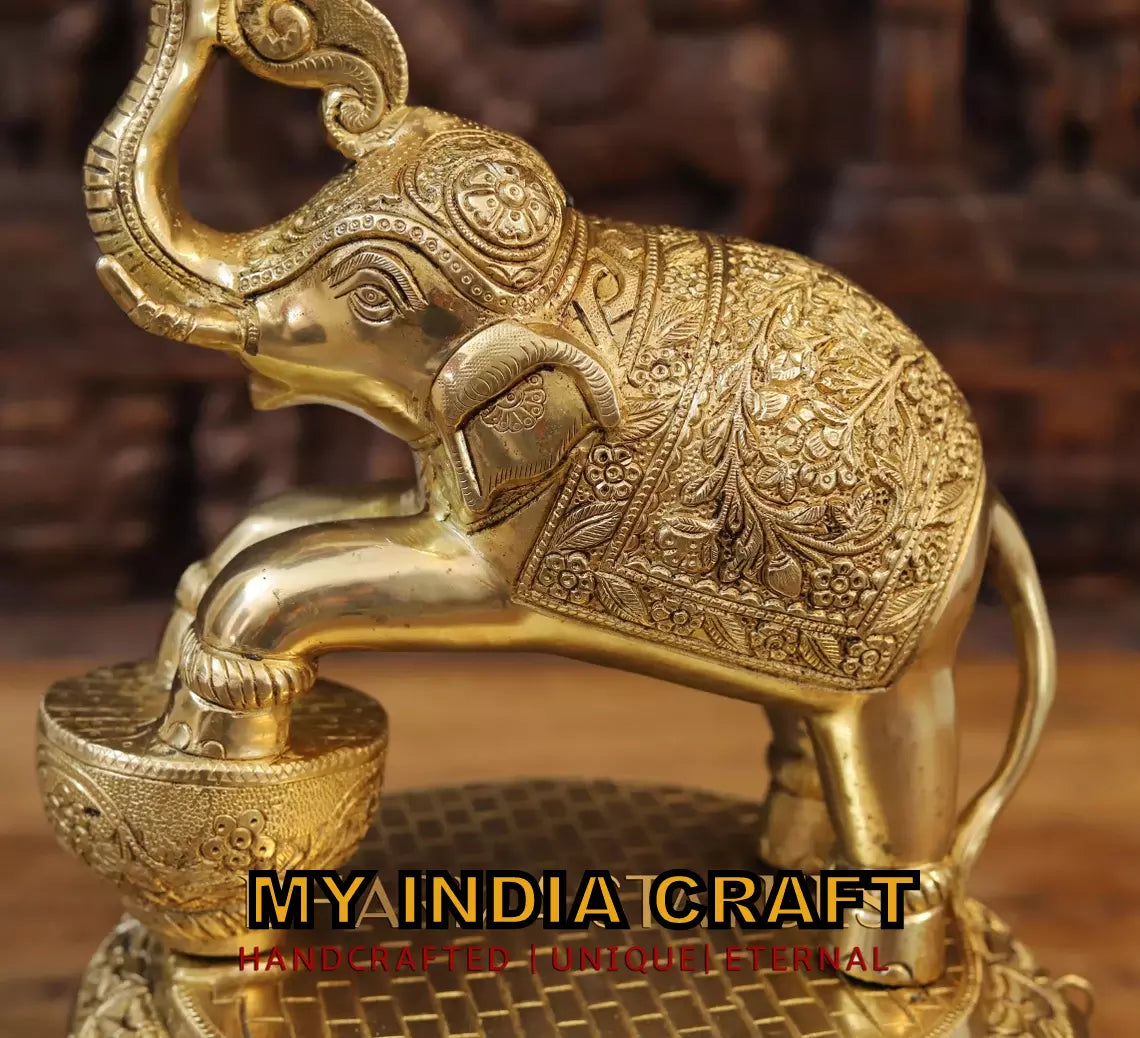 24" Elephant stand diya