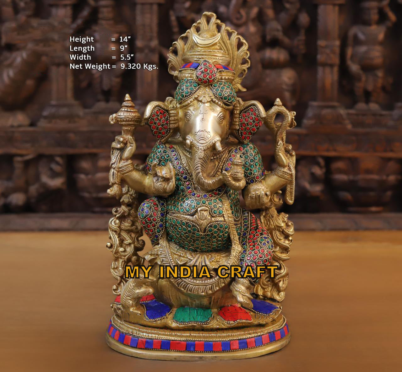 14" Ganpati statue