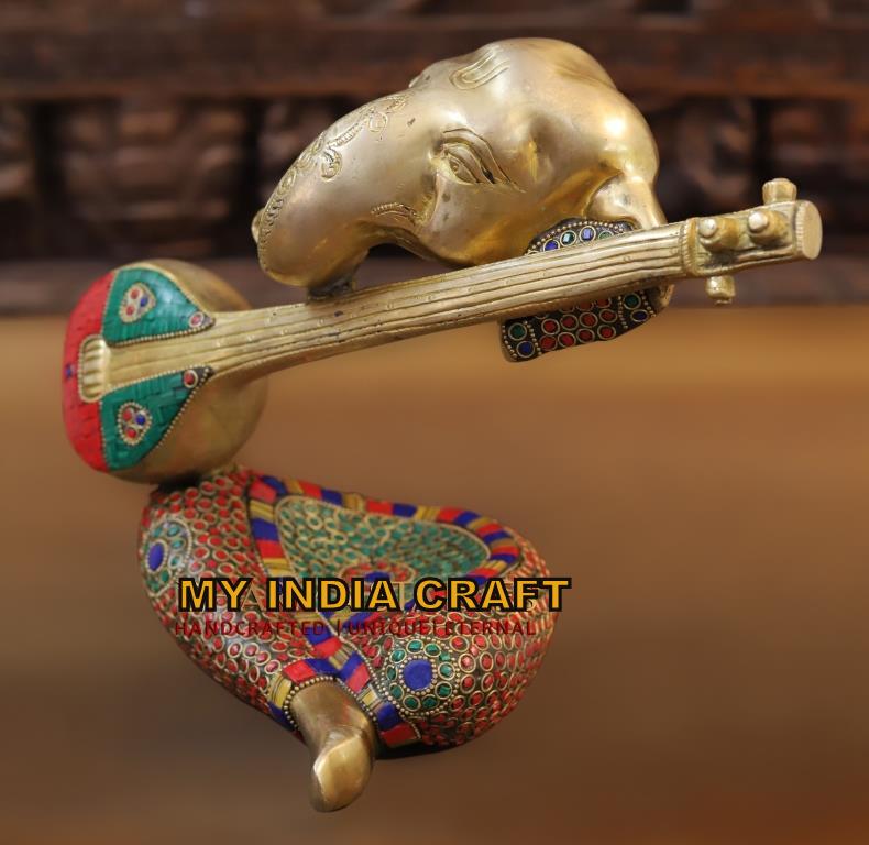 8.5" Musical Ganesh idol