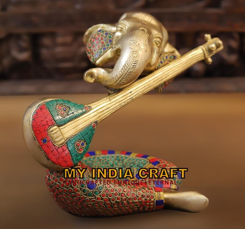 8.5" Musical Ganesh idol