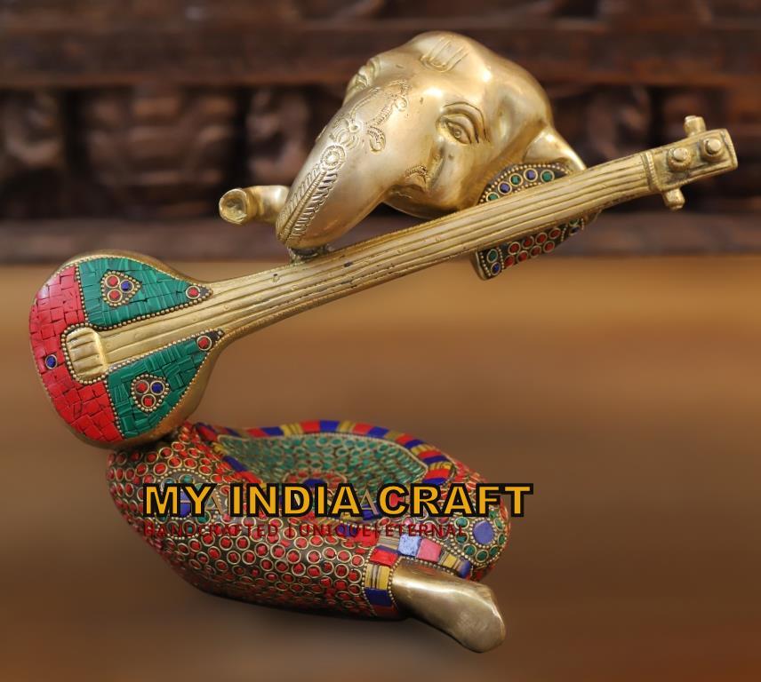 8.5" Musical Ganesh idol