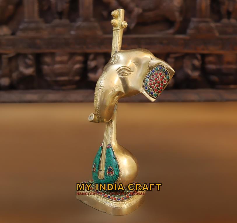 12" Musical Ganpati statue