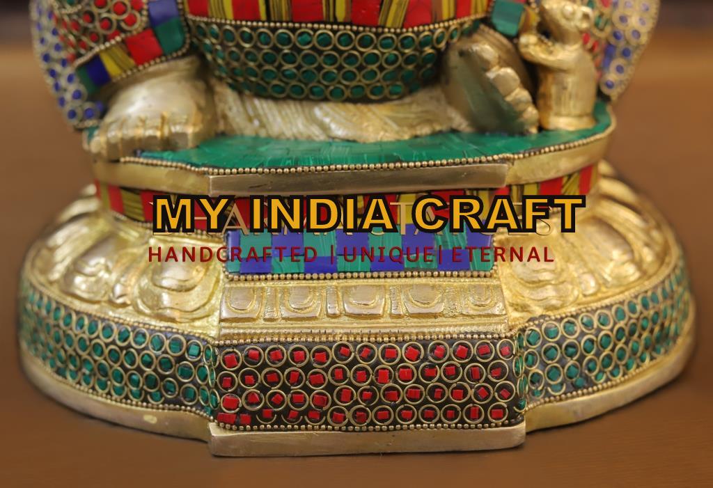 13" Ganesh idol for home entrance