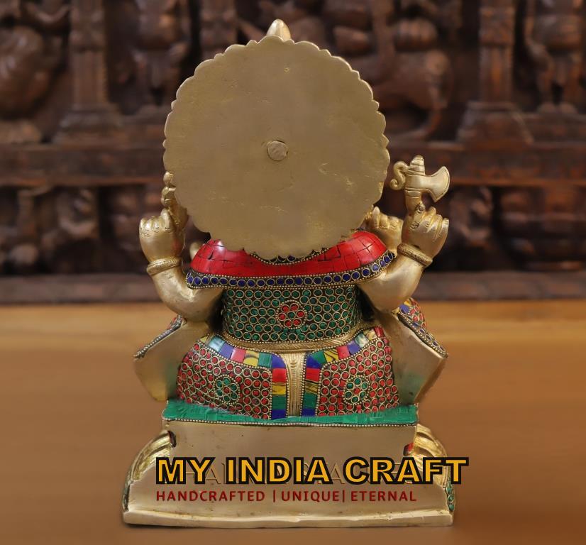 13" Ganesh idol for home entrance
