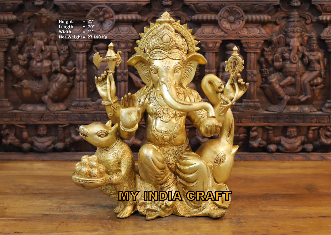 21" Ganpati elephant statue