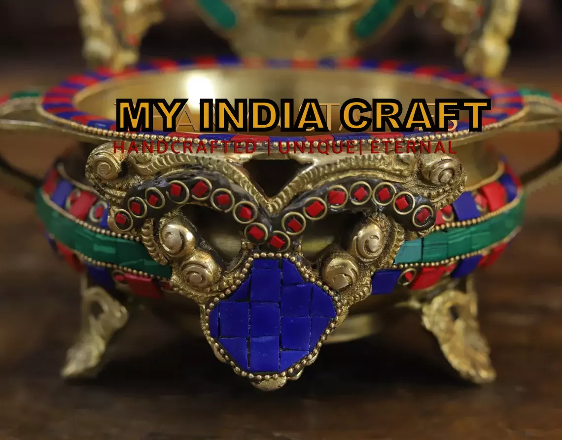 8.5" Urli with ganpati