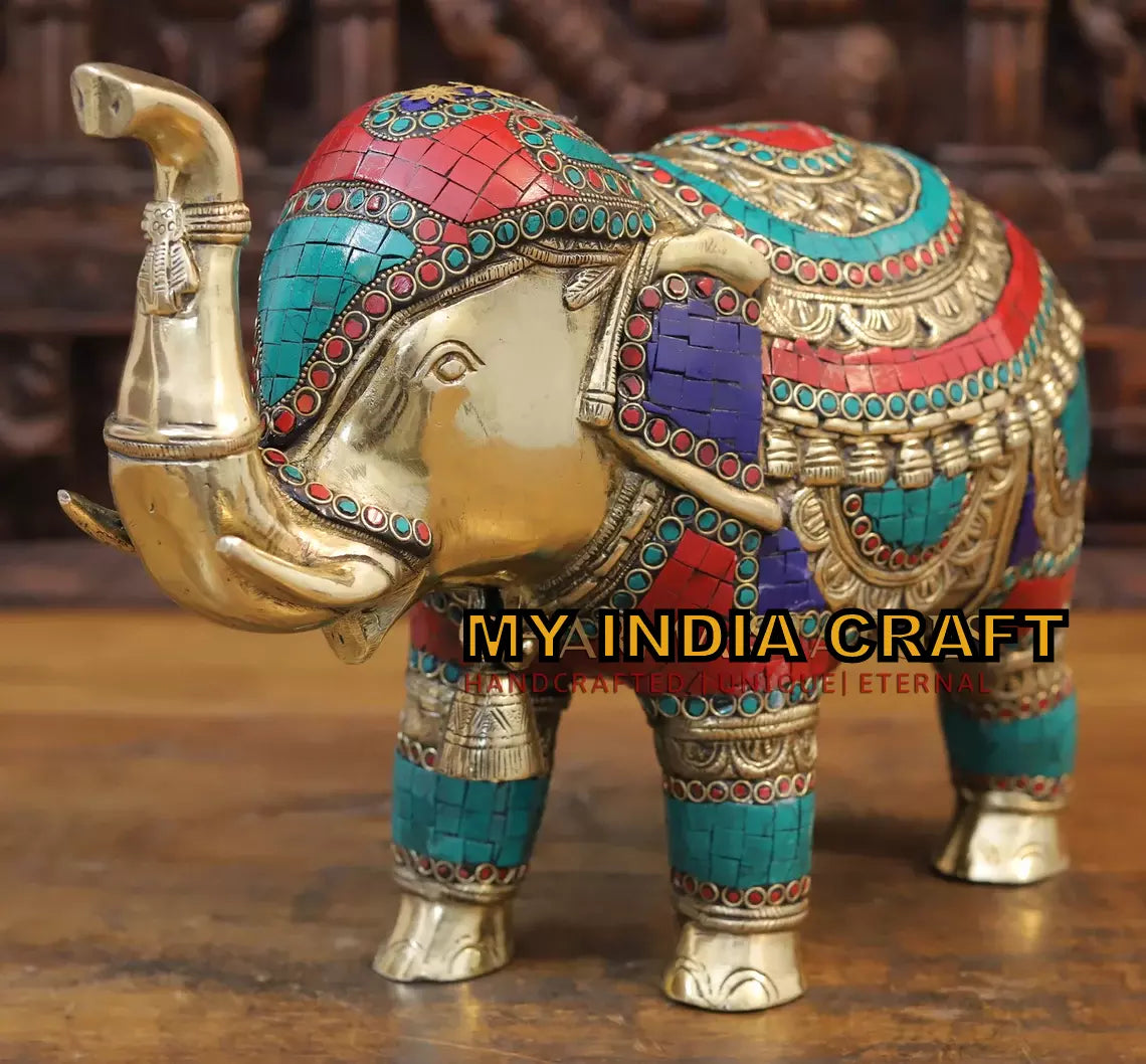 12" Elephant statue