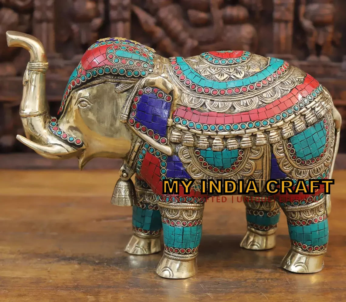 12" Elephant statue